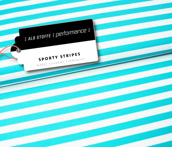 Active Wear Performance Sporty Stripes caraibi-weiß Hamburger Liebe